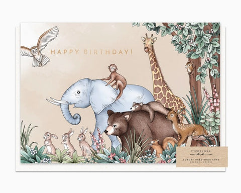 Woodland Birthday Card