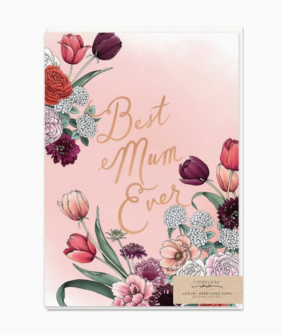 Tulips Best Mum Ever Card