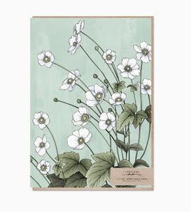 Japanese Anemones Portrait Card