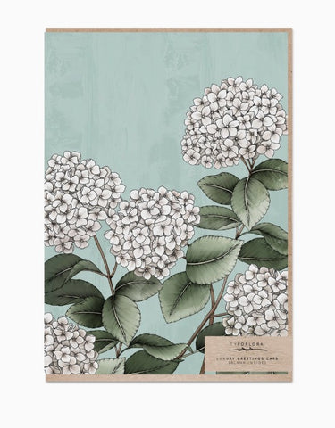 Hydrangeas Portrait Card