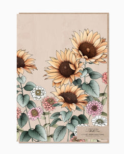 Sunflowers Portrait Card
