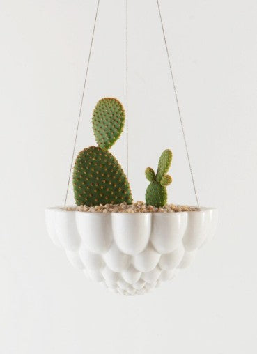 Jelly Hanging Planter White