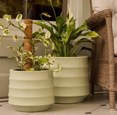 Ellipse Pots Round Set of 2 - Mint