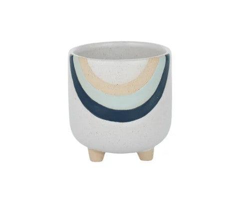 Blue Upside Down Rainbow Pot Small