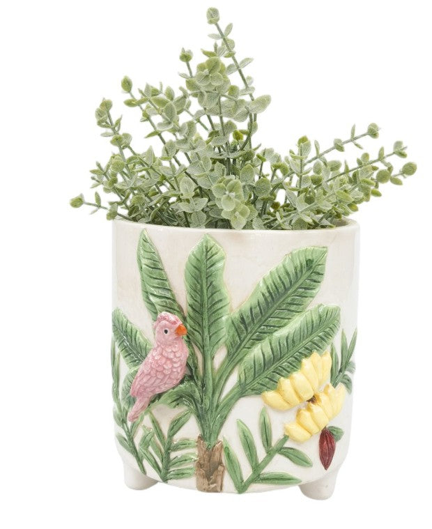 Tropical Bird Planter 15cm