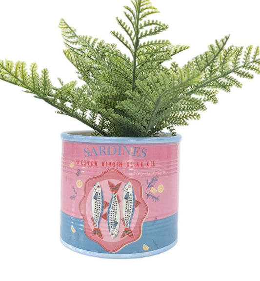 Sardines Can Planter Pink 12cm