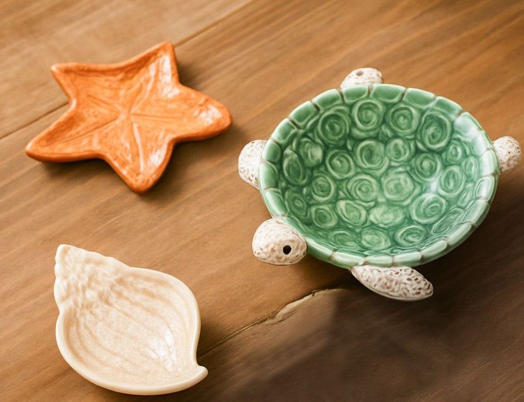 Reef Turtle Bowl Green 22cm