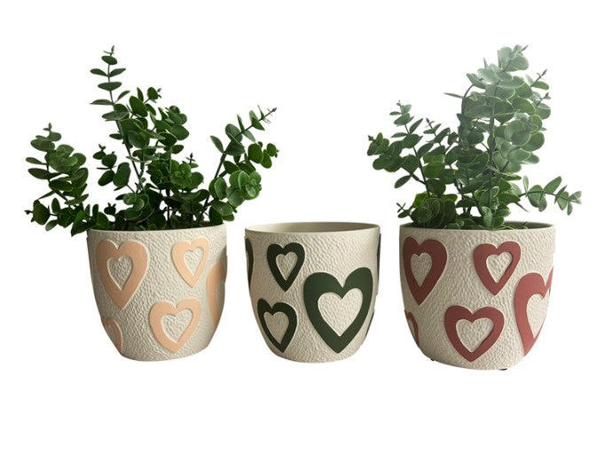 Heart Planters - 3 Colours