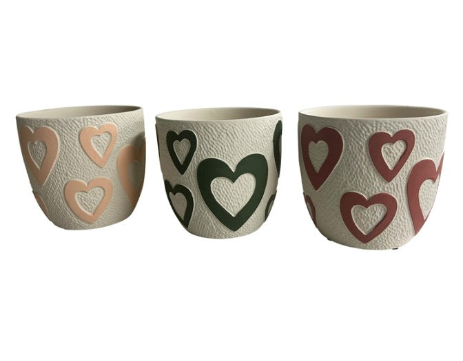Heart Planters - 3 Colours