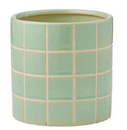Boyd Ceramic Tile Pot Mint