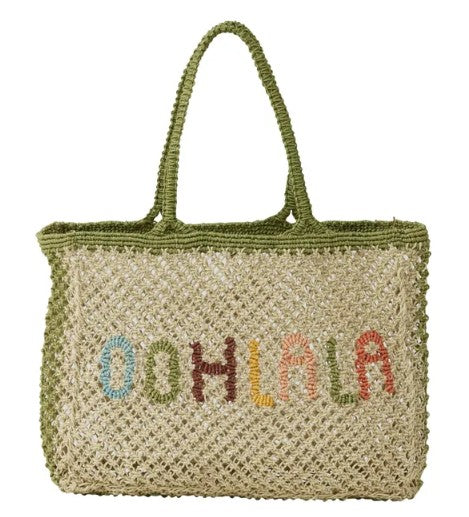 Ooh La La Jute Tote Bag