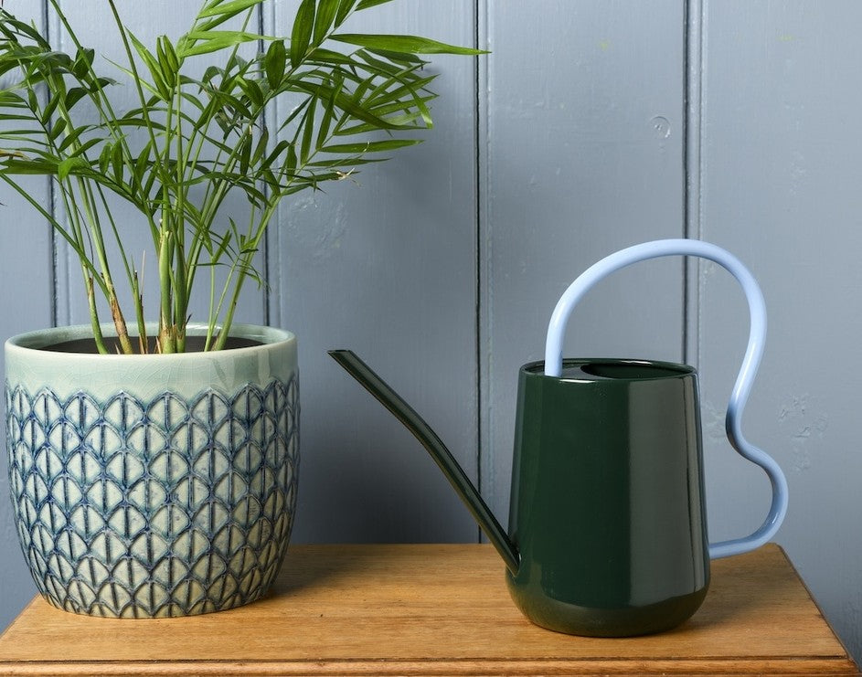 Collector Scalloped Indoor Watering Can - Heritage Green