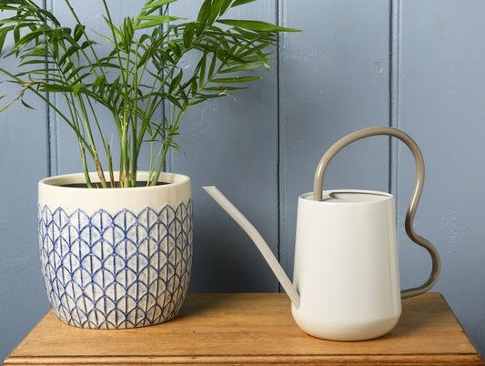 Collector Scalloped Indoor Watering Can - Mushroom