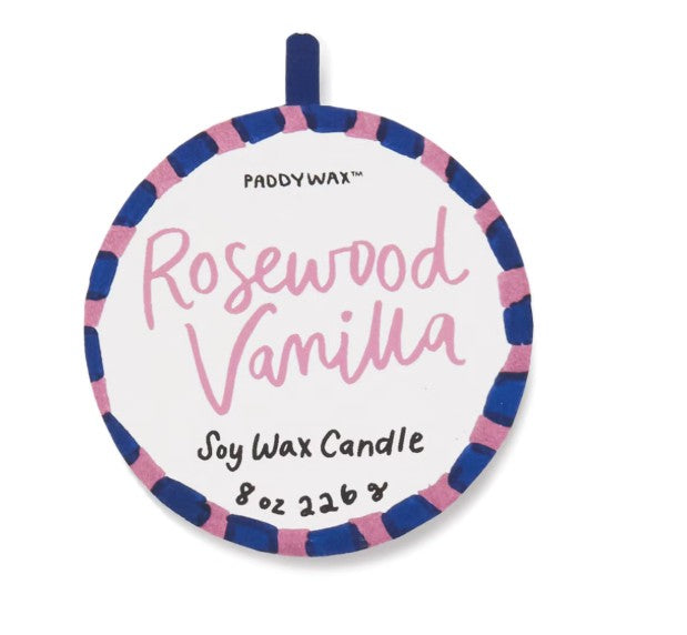 Paddywax: A Dopo Hearts Ceramic Candle - Rosewood Vanilla  226g