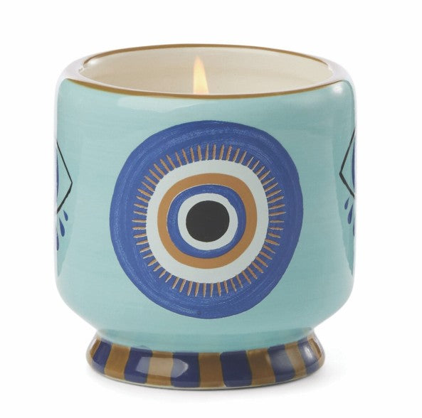 Paddywax: A Dopo Eye Ceramic Candle - Incense & Smoke  226g