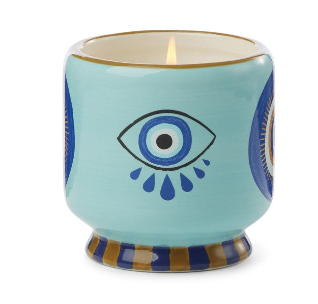 Paddywax: A Dopo Eye Ceramic Candle - Incense & Smoke  226g
