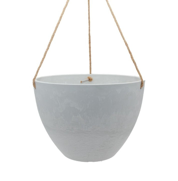 Small Columbia Hanging Pot - White Stone