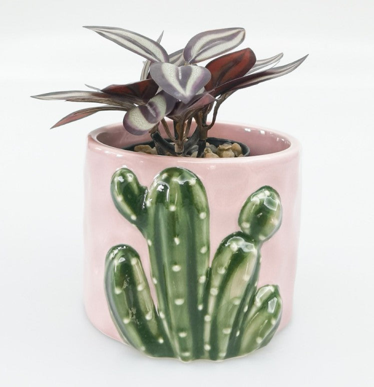 Cactus Planter Pink 9cm
