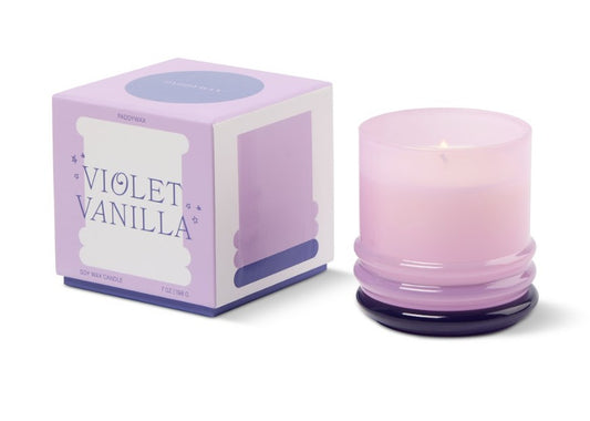 Paddywax: Violet Vanilla Soy Wax Candle with Lid 198g