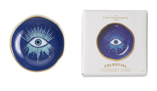 Celestial Ceramic Trinket Dish - Starry Eyed