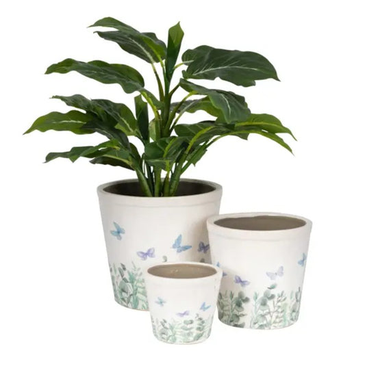 Butterly Pots S/3
