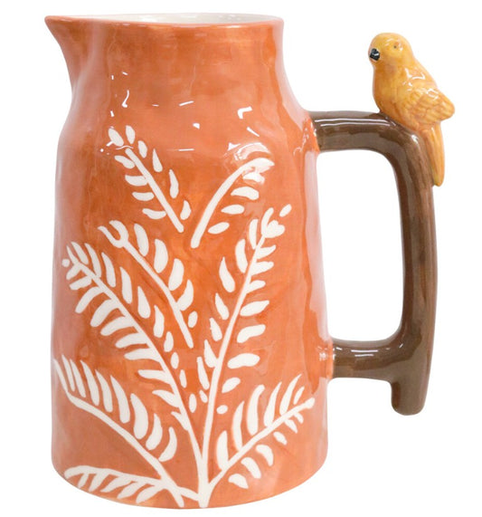 Jug with Fern and Bird