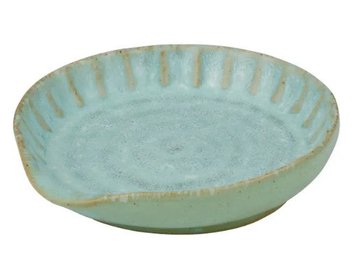 Ceramic Spoon Rest - Teal