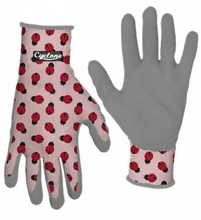 Cyclone Lifestyle Lady bug Gardening Gloves - Size M