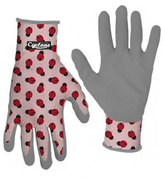 Cyclone Lifestyle Lady bug Gardening Gloves - Size M