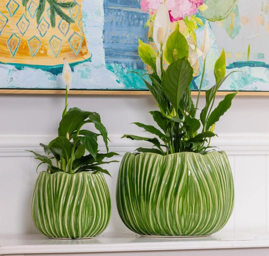 Tulip Pot S/2 Green