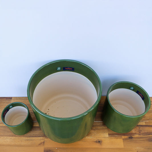 Farah Cylinder Pots S/3 - Green