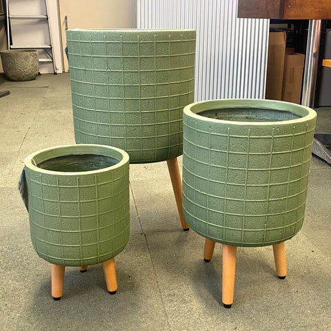 Mandrian Tripod Planters - Green