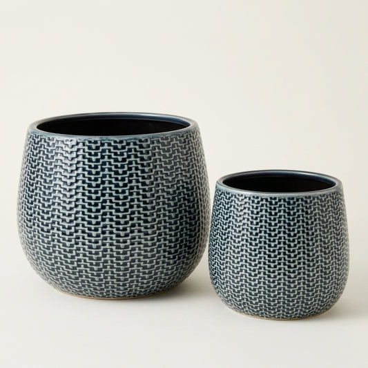 Coastal Pot S/2 - Blue