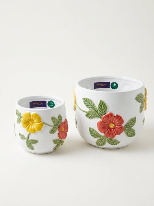 Floral Pots  S/2