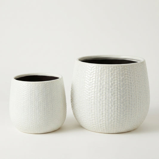 Coastal Pot S/2 - White