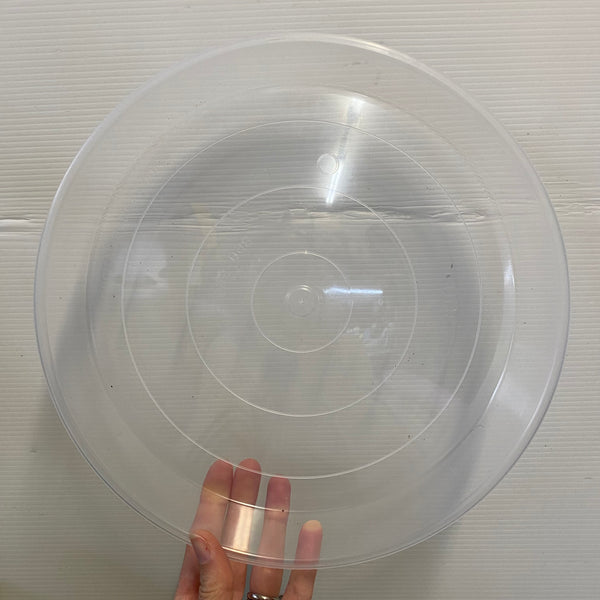 Clear Plastic Saucer 300mm