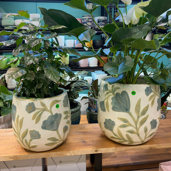 Anchal Ceramic Pot Blue/Olive