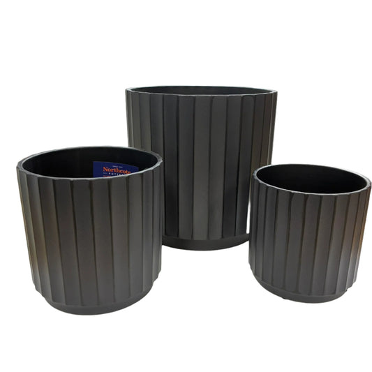Cedar Tapered Cylinder - 3 sizes - Black