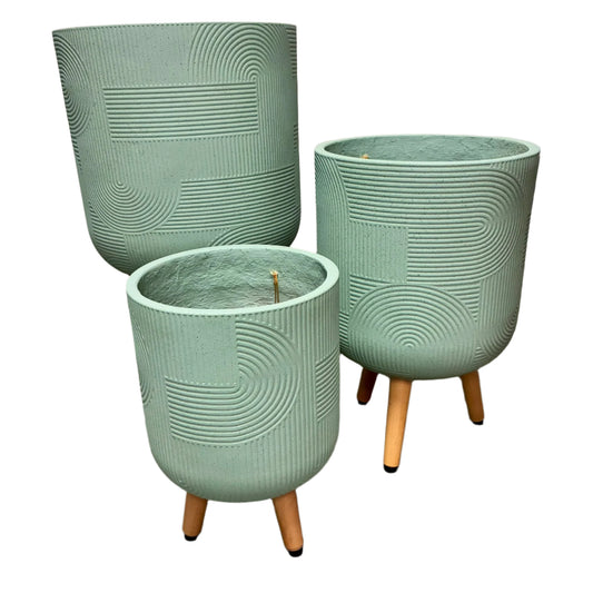 Astoria Tripod Planters - Green