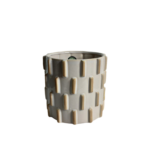 Knox Cylinder Pot - White