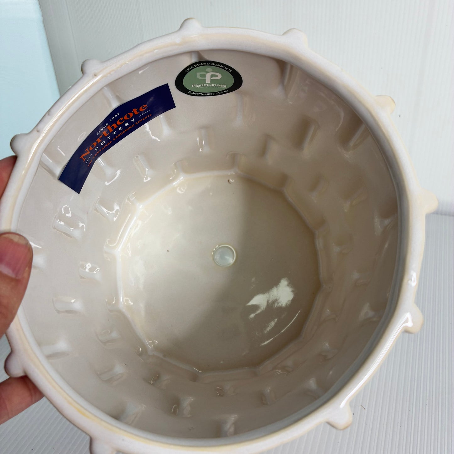 Knox Cylinder Pot - White