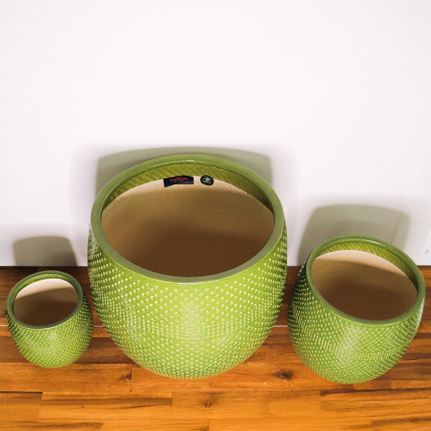 Aya Egg Pots S/3 - Green