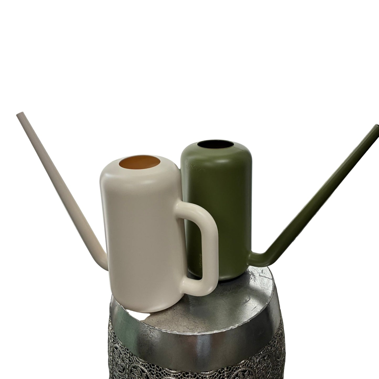 Pilea Watering Can 3.8L - Green and White