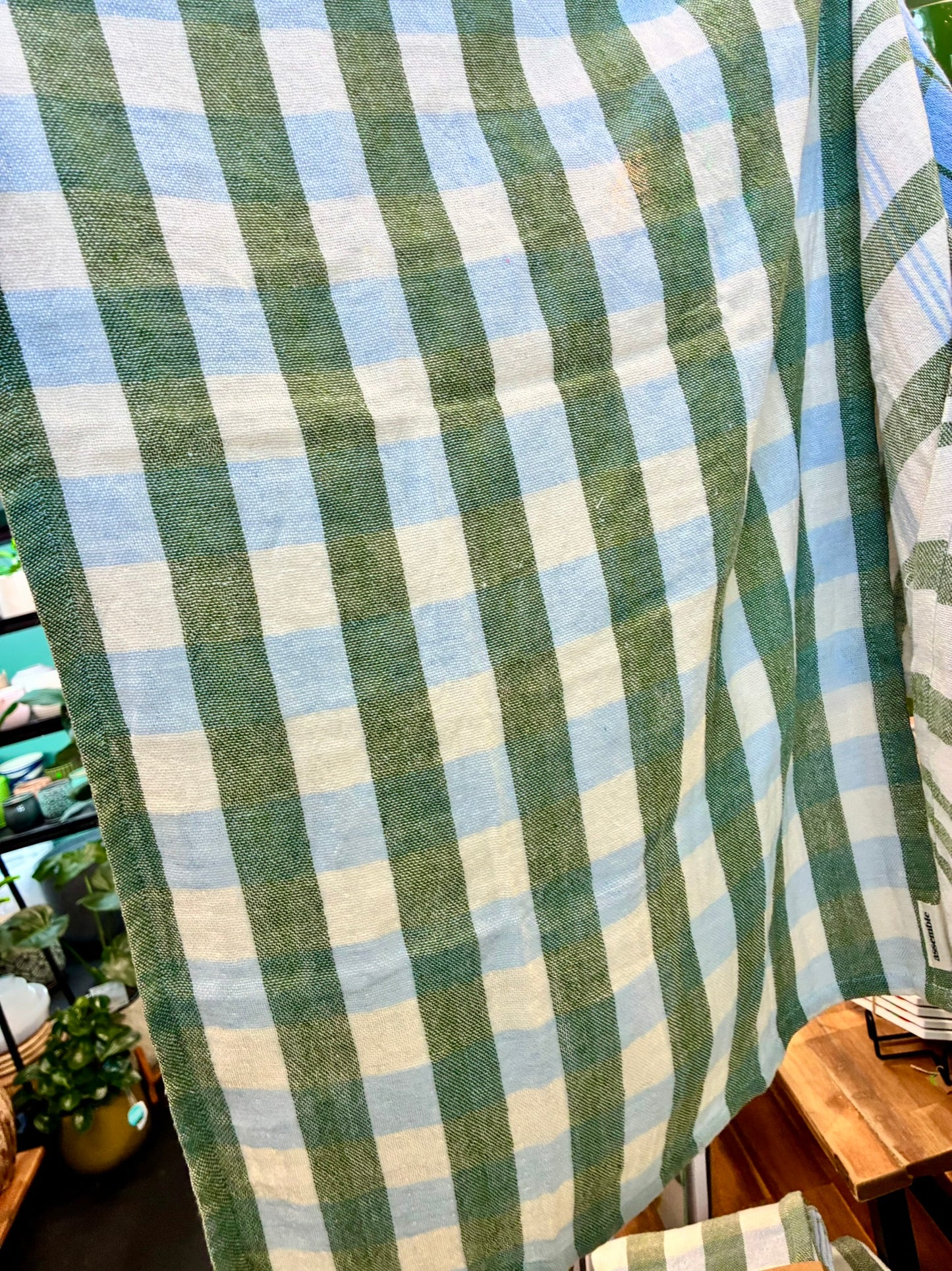 3 pack Tea Towels - Green/Blue