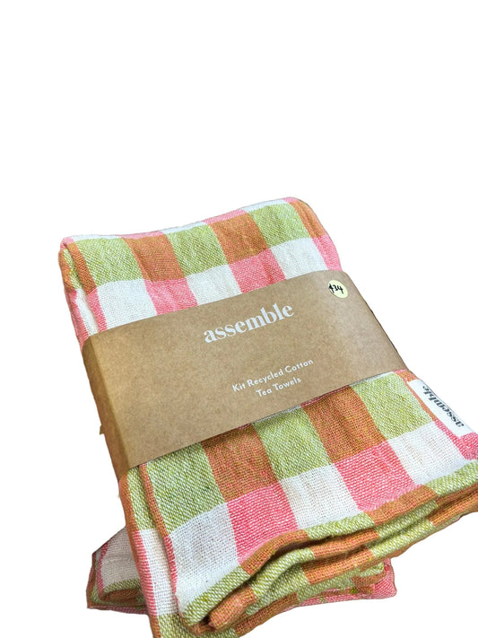 3 pack Tea Towels - Pink