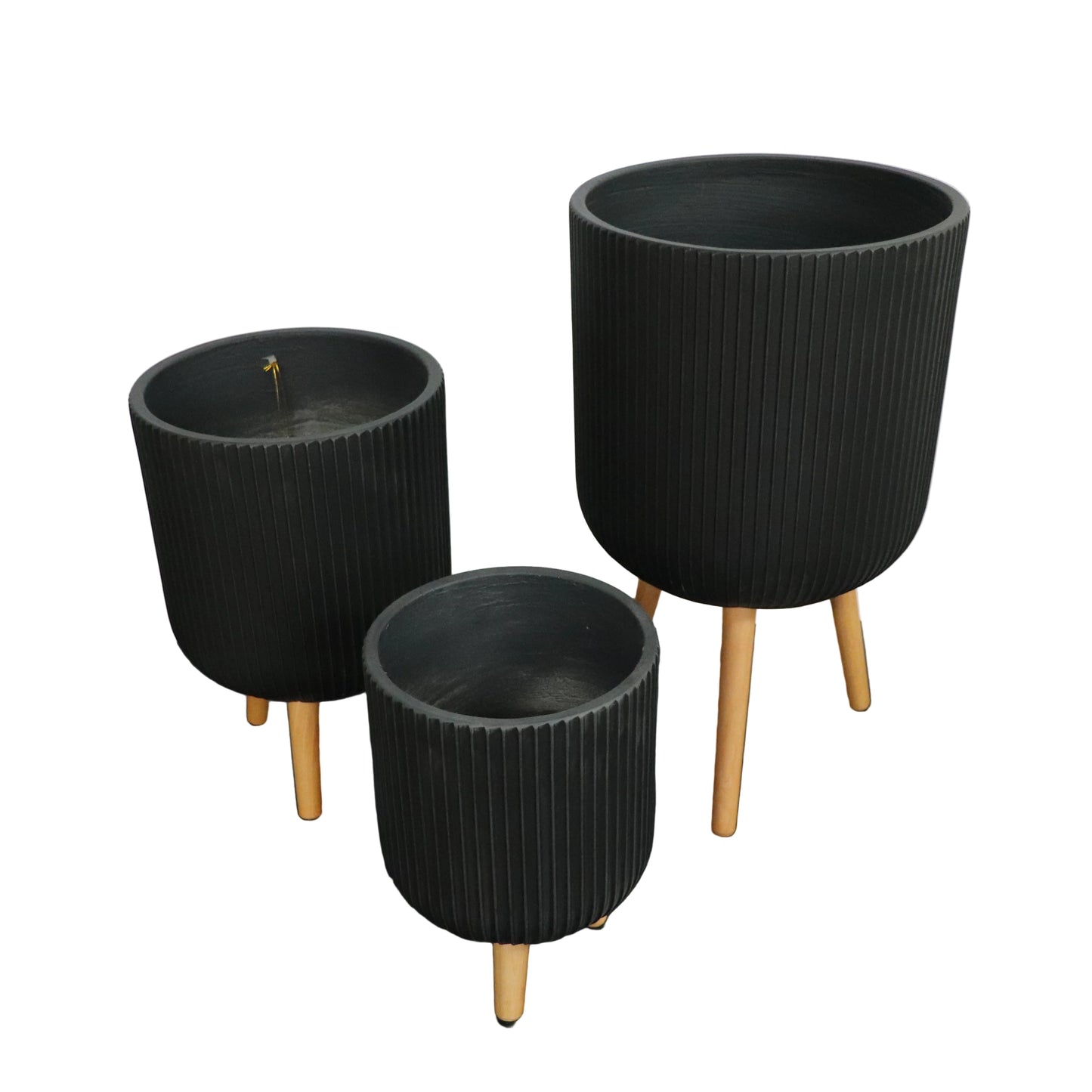 Chord Tripod Planters - Black