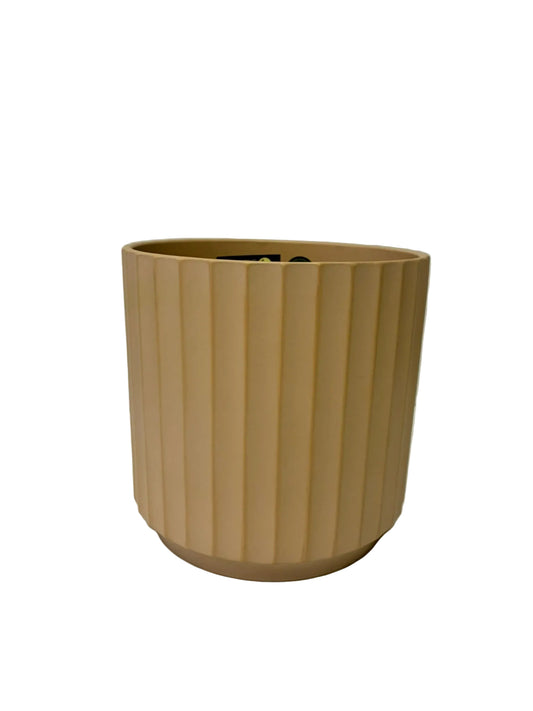 Cedar Cylinder Pot - Clay