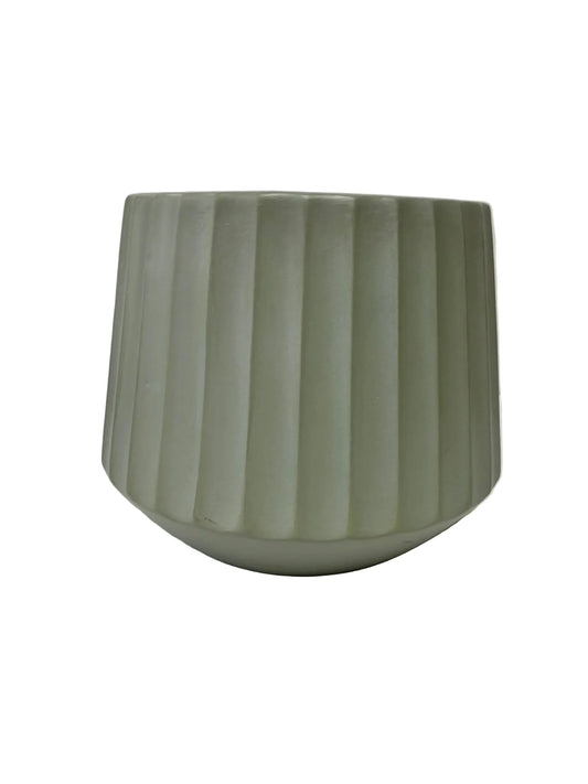 Cove Drum Pot  - Sage