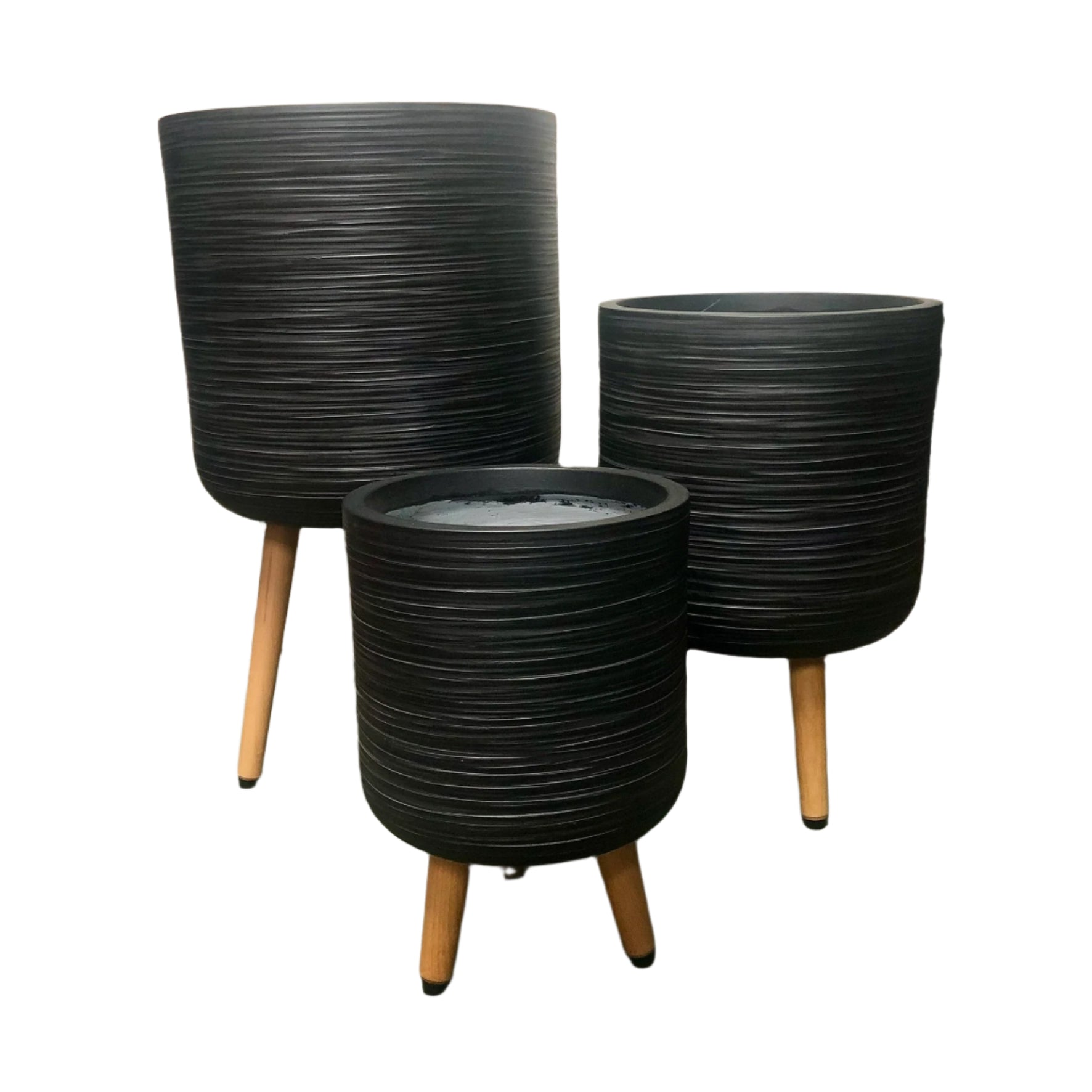Sirocco Tripod Planters - Black