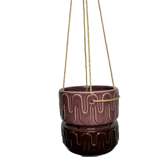 Groovy Hanging Planter XLarge Mulberry